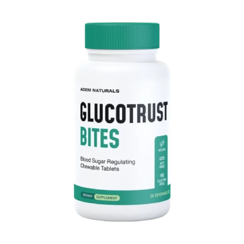 GlucoTrust Bites Blood Sugar Supplement Bottle (1 Bottle / 30 Day Supply)